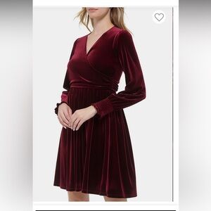 Tommy Hilfiger Stretch Velvet Fit-&-Flare Mini Dress, size 14, NWT